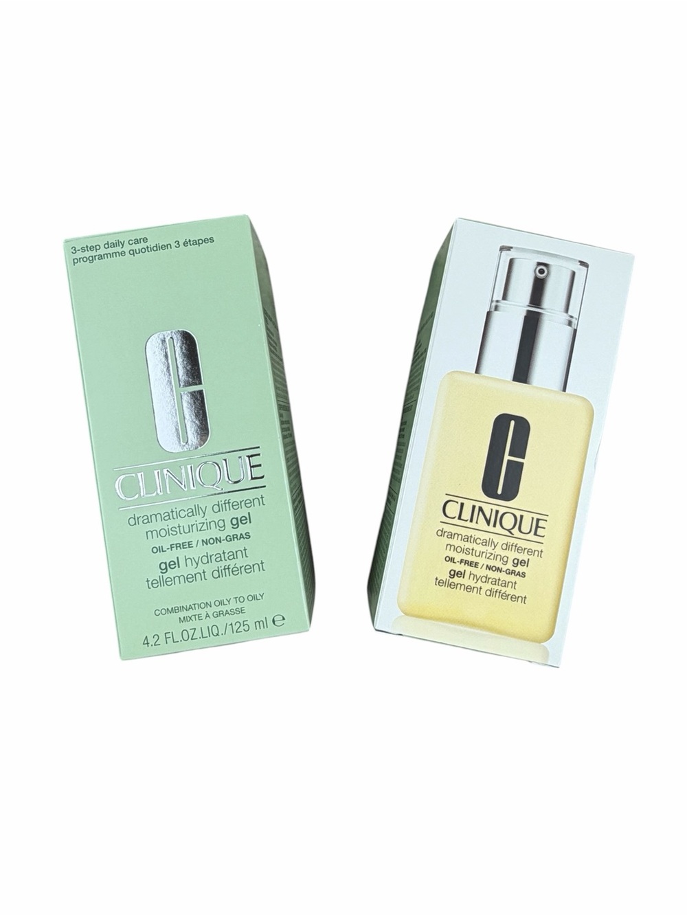 NIB 2!! Moisturizing Gel Bottle with pump by Clinique. Dermatologist developed.